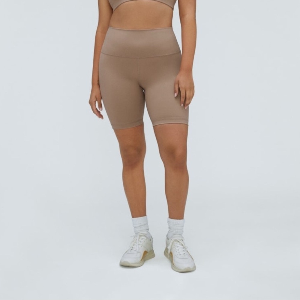 LOFT Sculpt High Rise Taupe Bike Shorts Size 2XL NWT